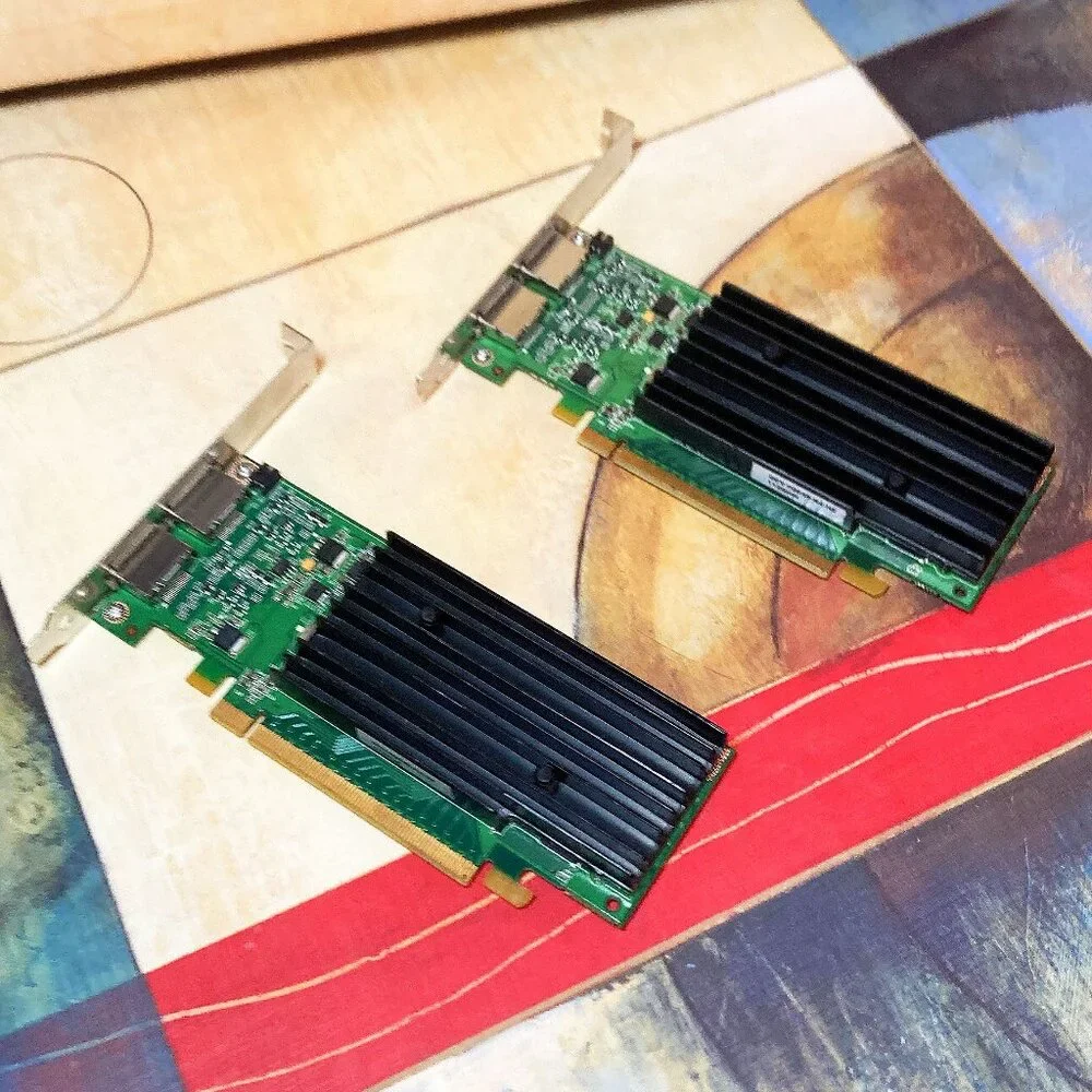 2-PACK NVIDIA QUADRO NVS 295 DDR3 DUAL PORT VIDEO CARDS DP/N 0X175K